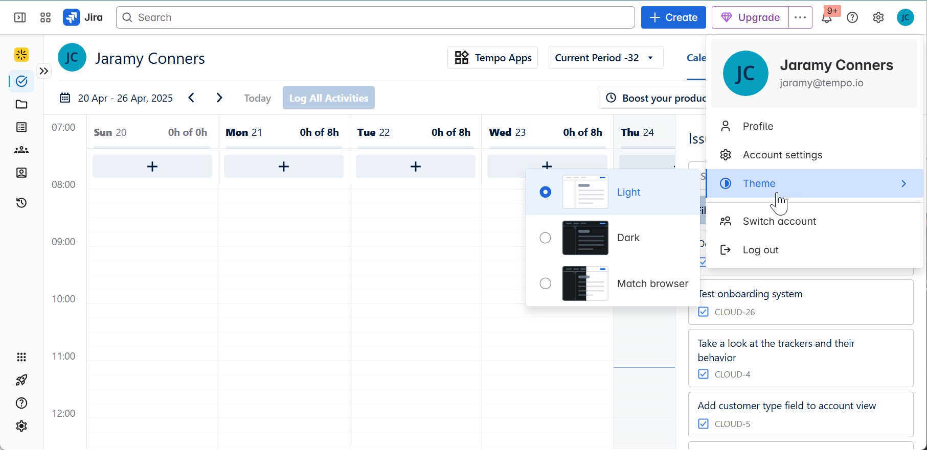Theme switcher