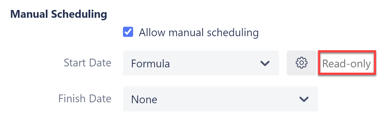 Start date is read only