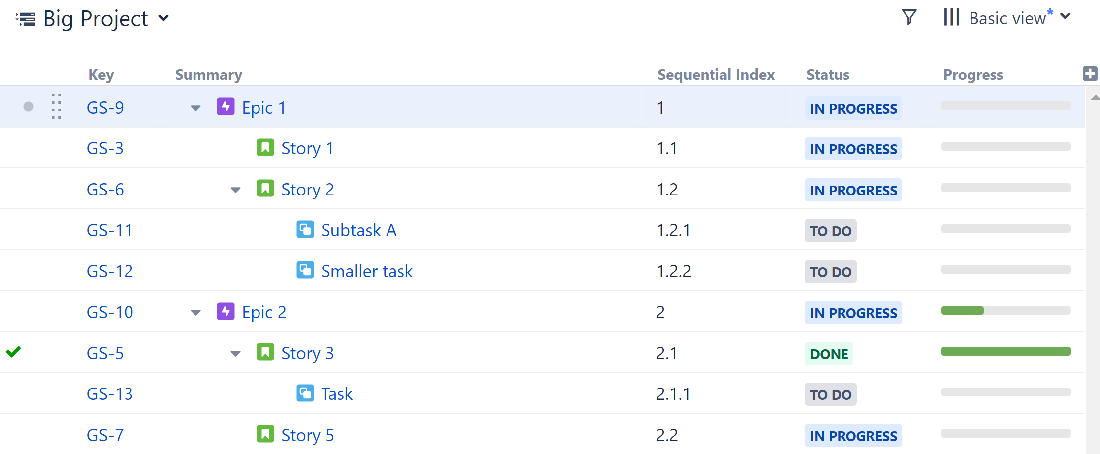 Sequential Index column