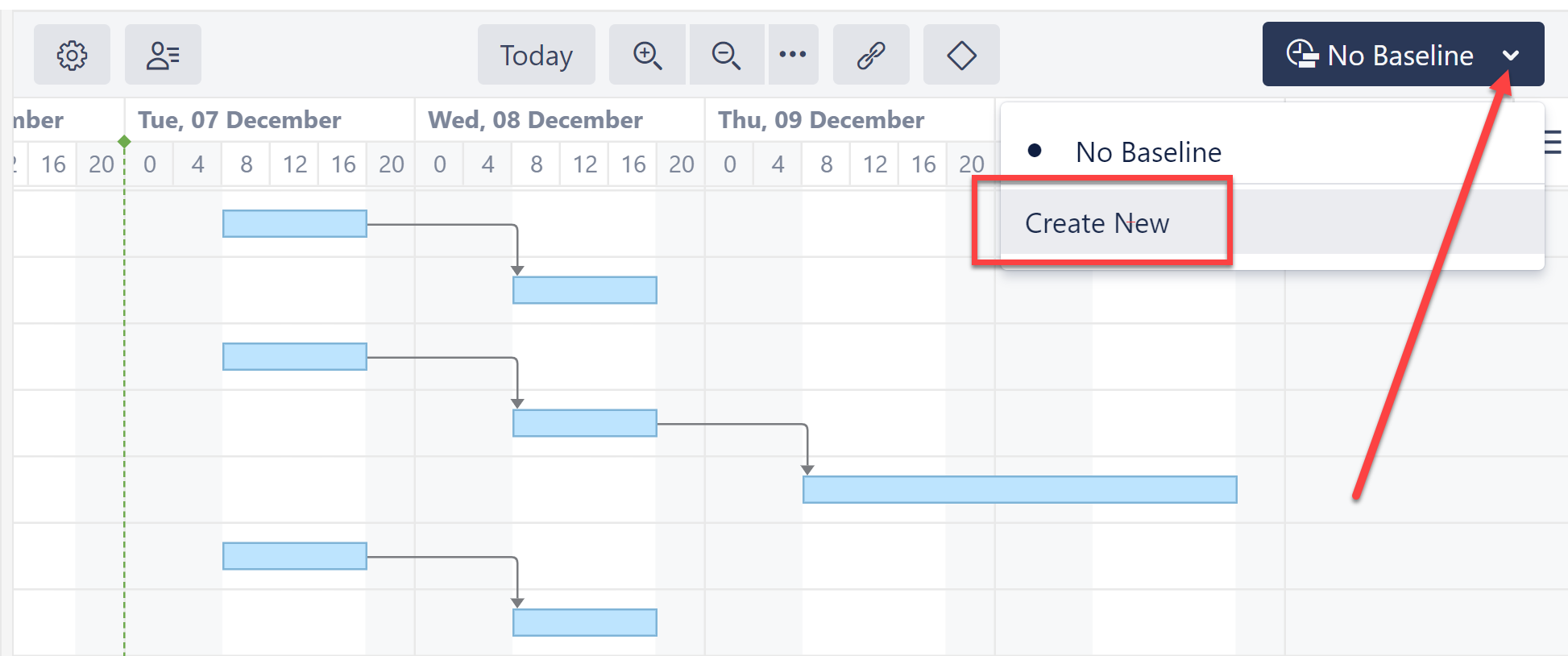 Create a new baseline