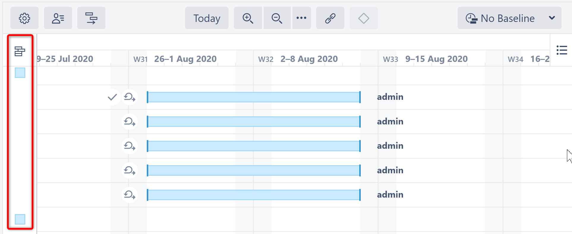 Backlog column