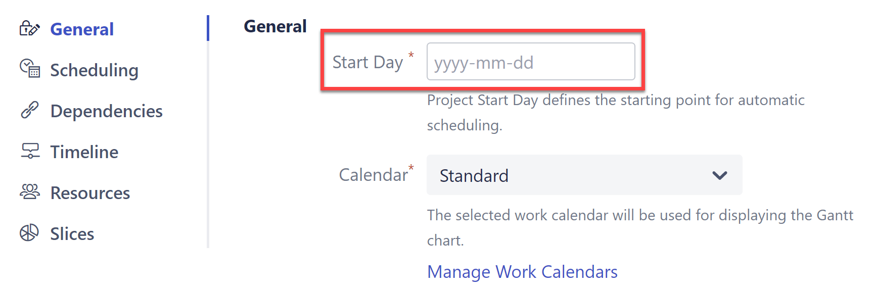 Set a new Start Date after import