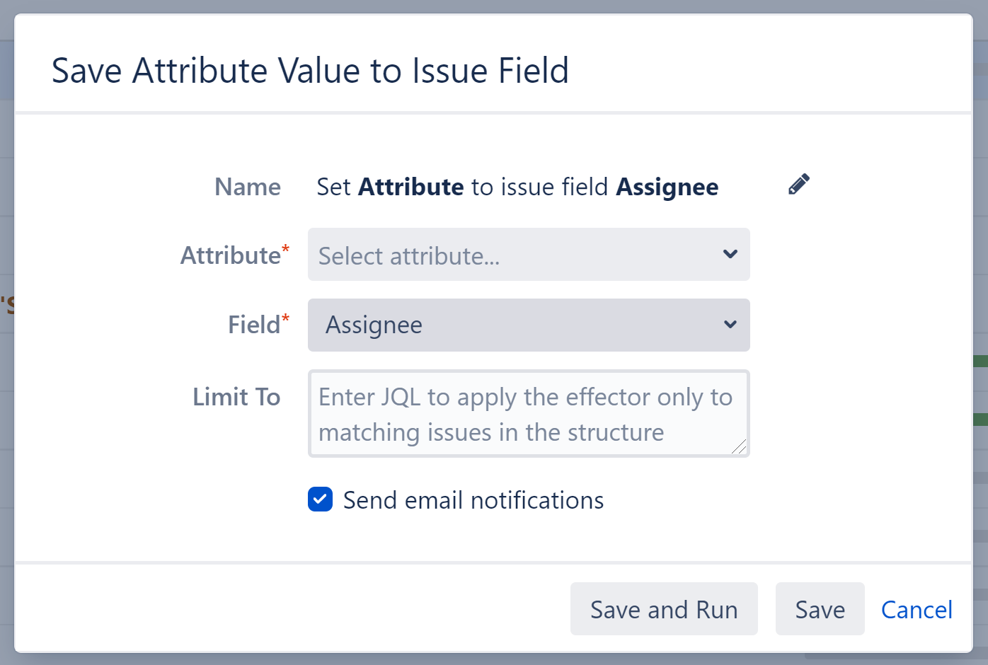 Effector Settings