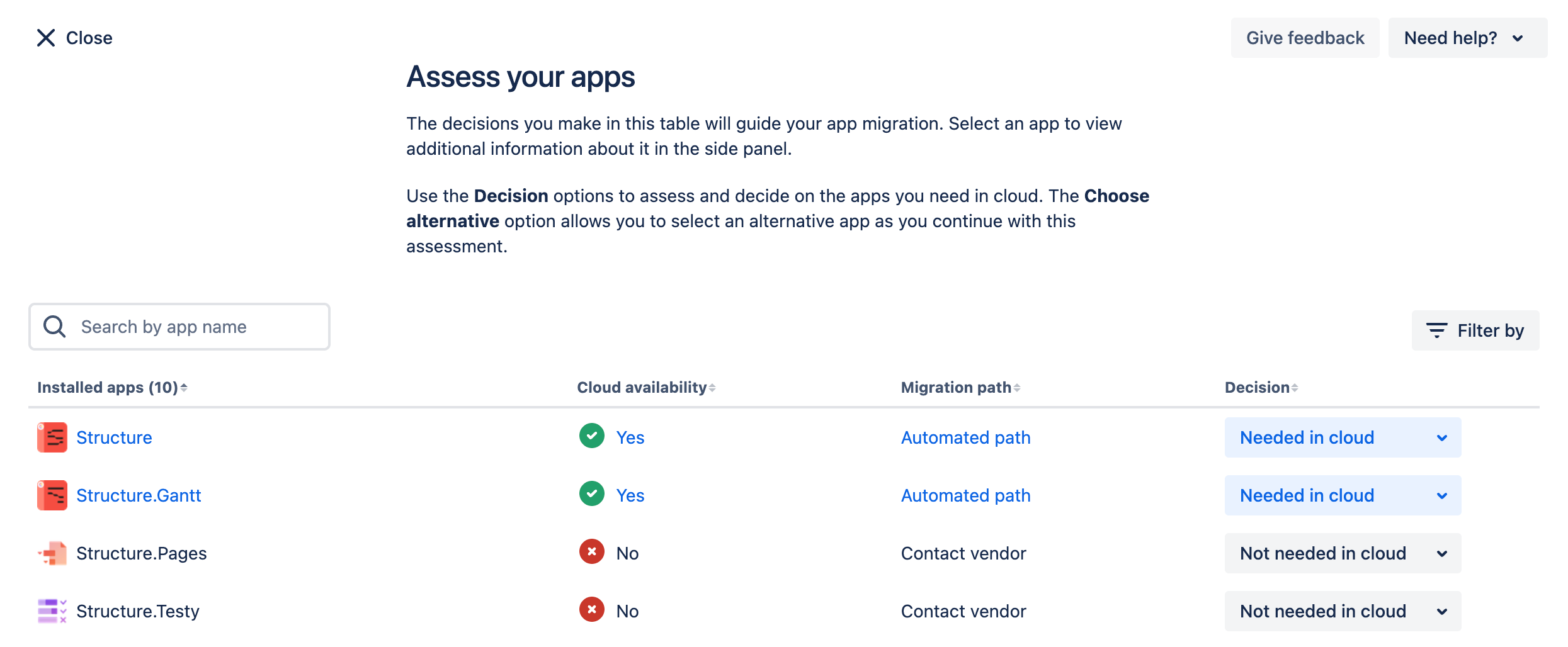 JCMA app assessment