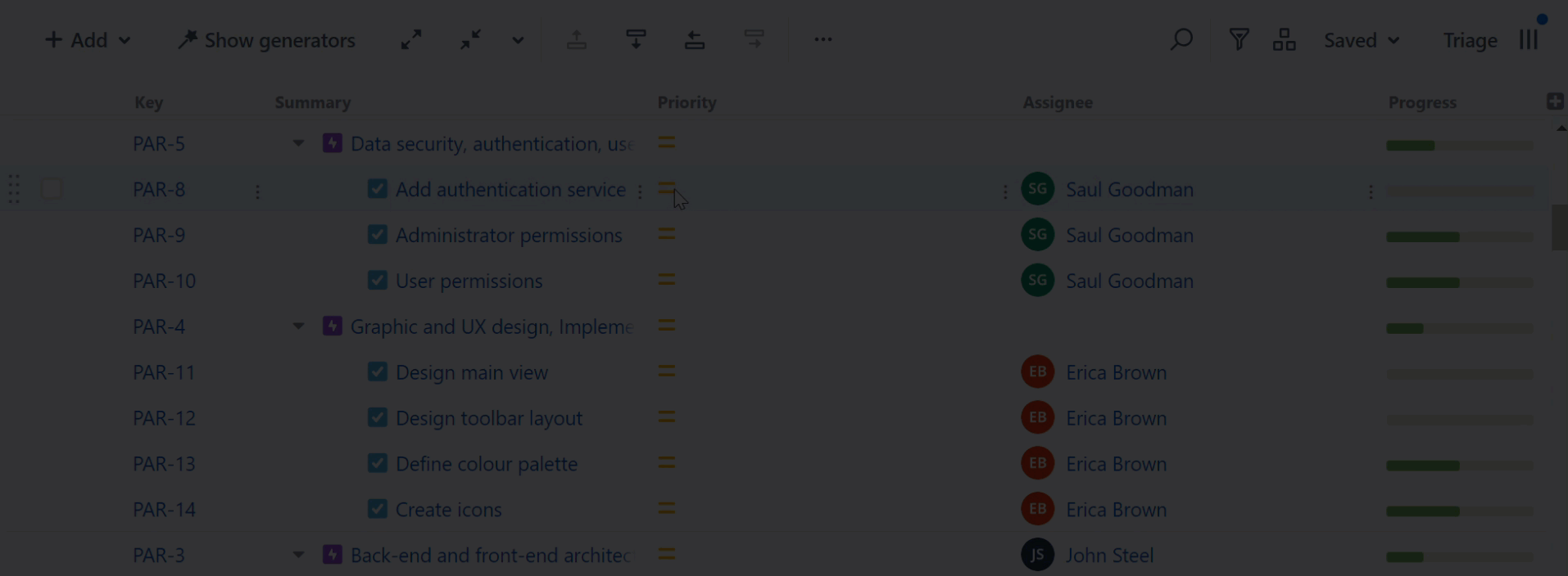 Inline editing in Structure