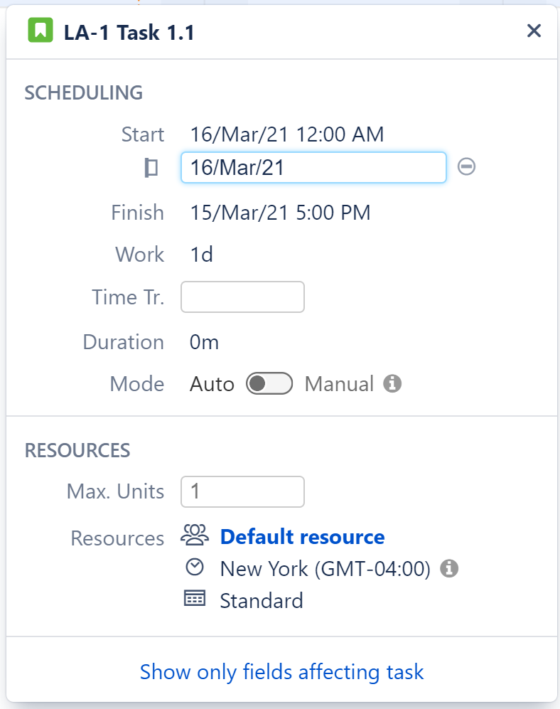 Task Details Panel