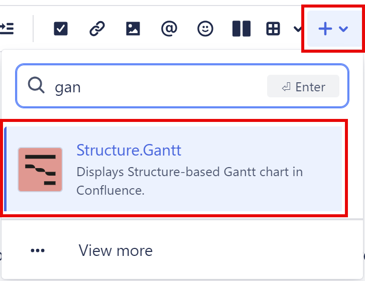 Searching for the Gantt macro