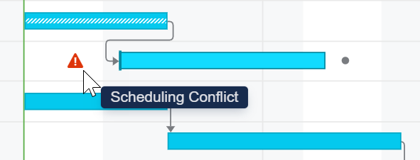 Scheduling conflict indicator