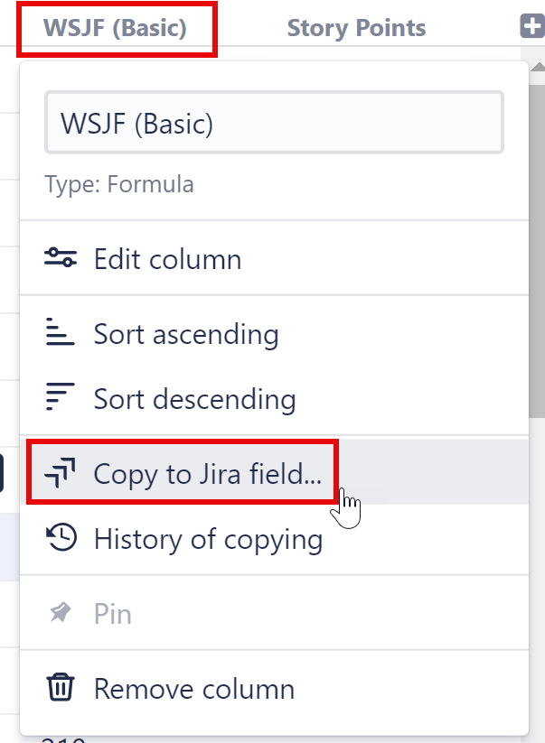 Column menu - copy to Jira field.png