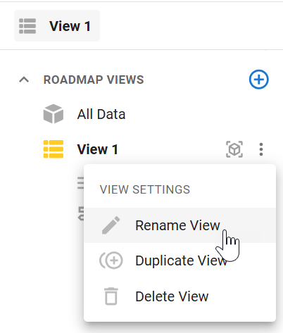 Rename view