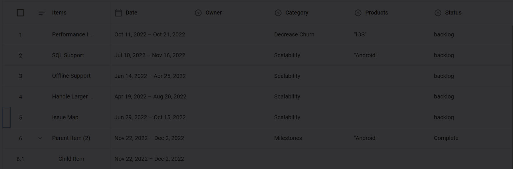 Dragging an item to change its rank.gif