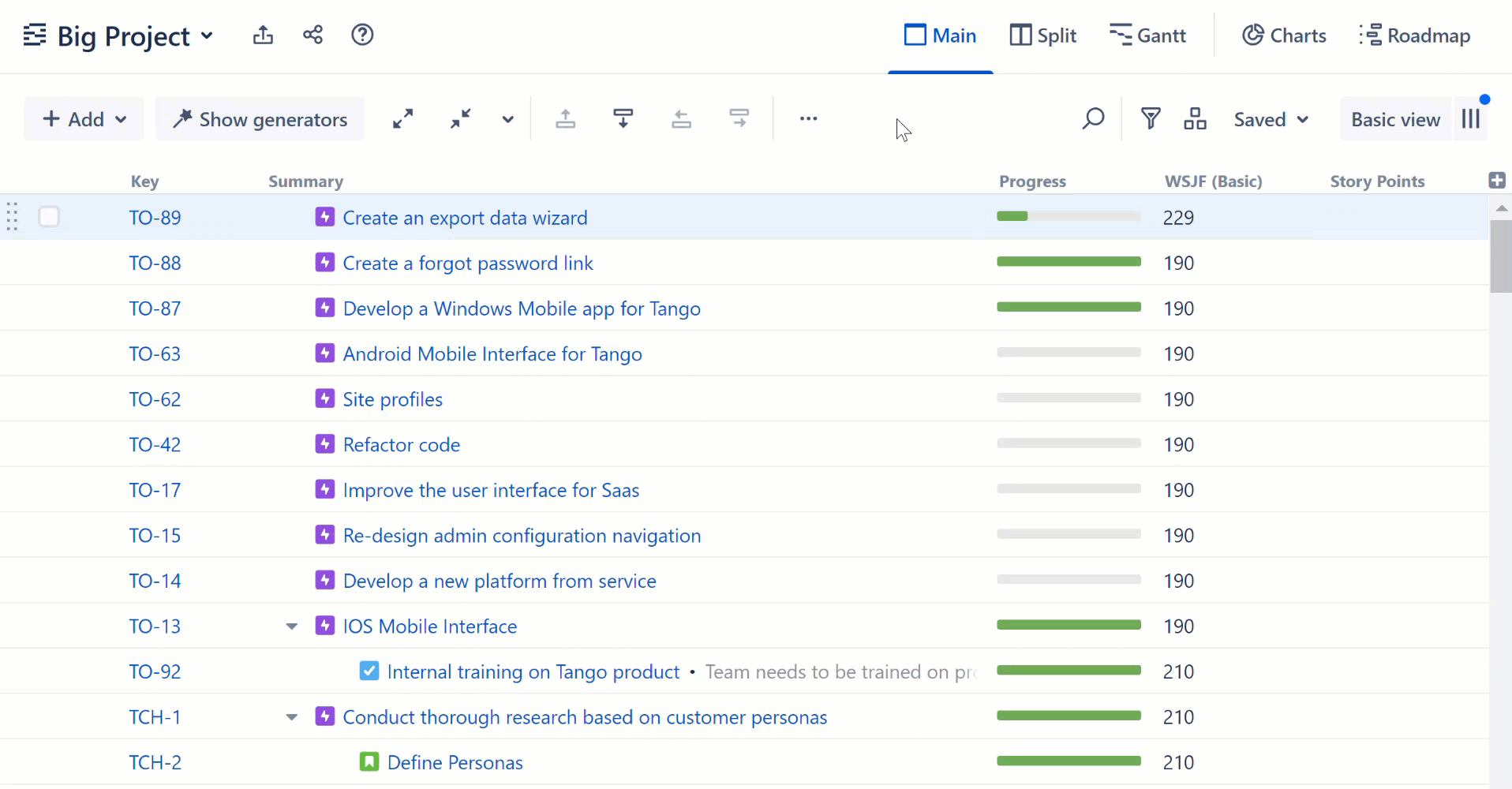 Creating a new quick group