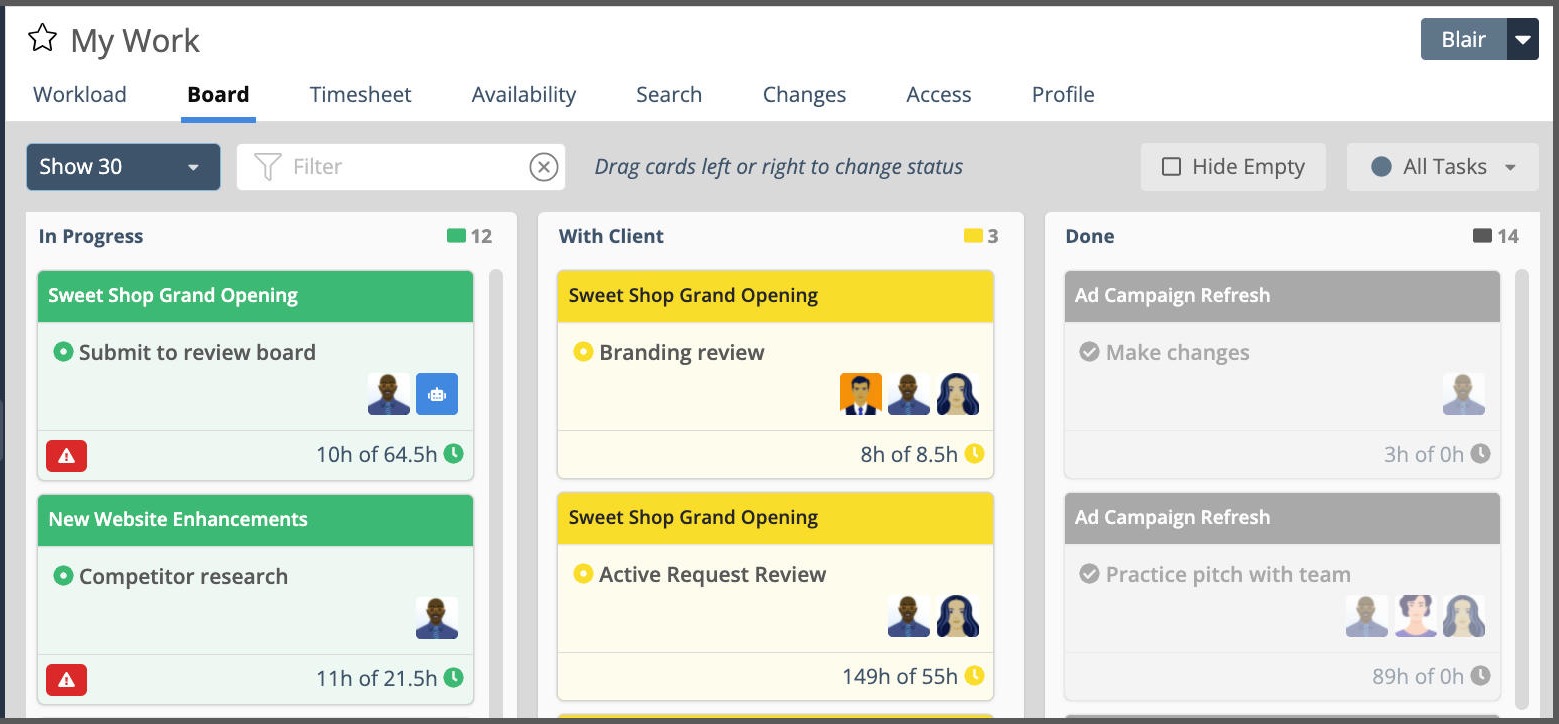 member board view