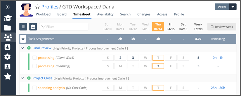 Adding and Editing Cost Codes on the Timesheet