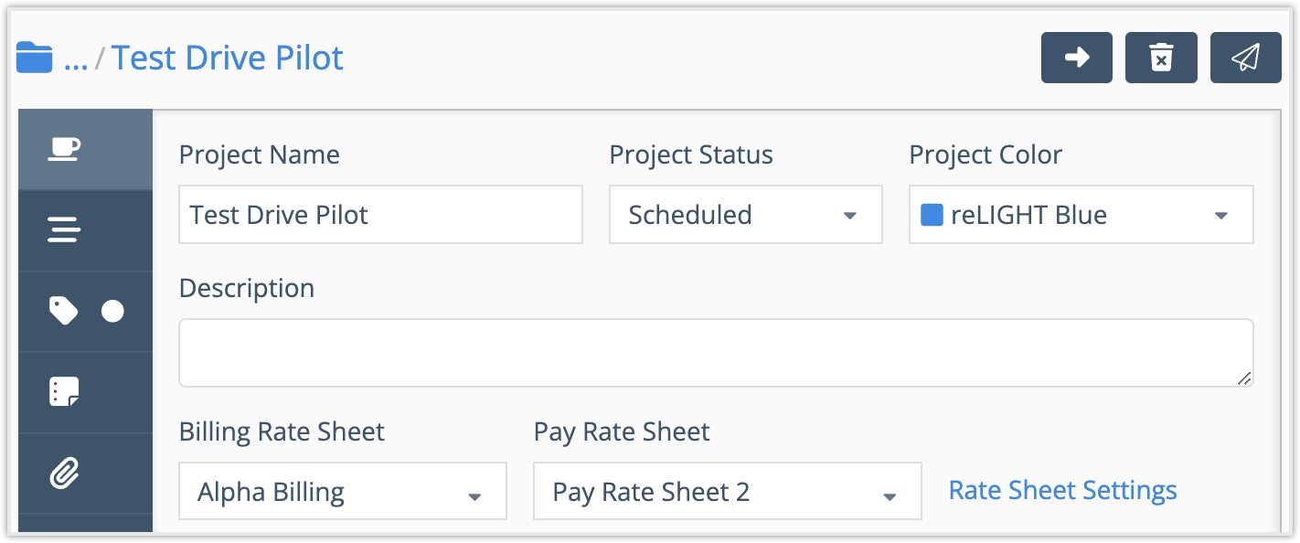 Associate Rate Sheets