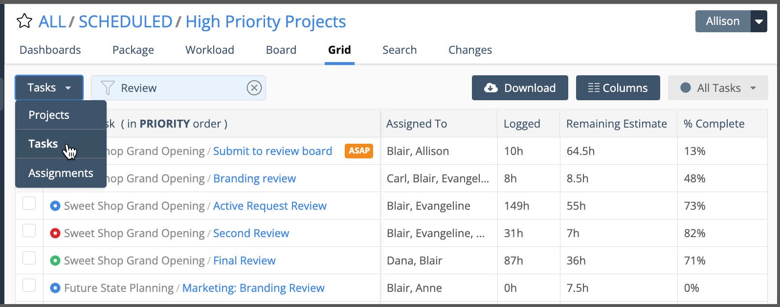 Surface data points for analysis