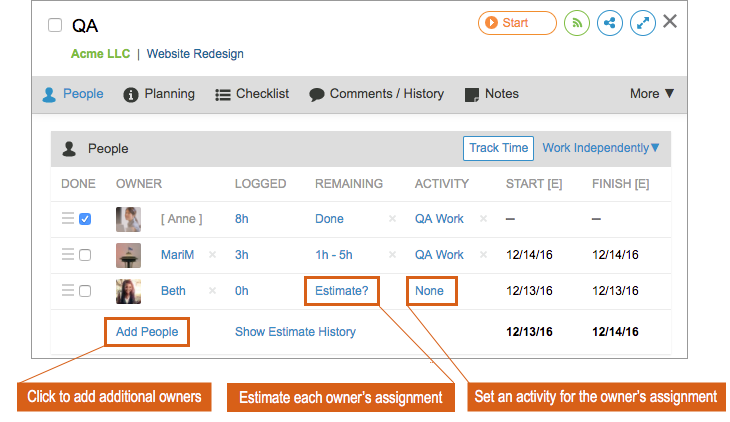 Adding multiple owners in the edit panel