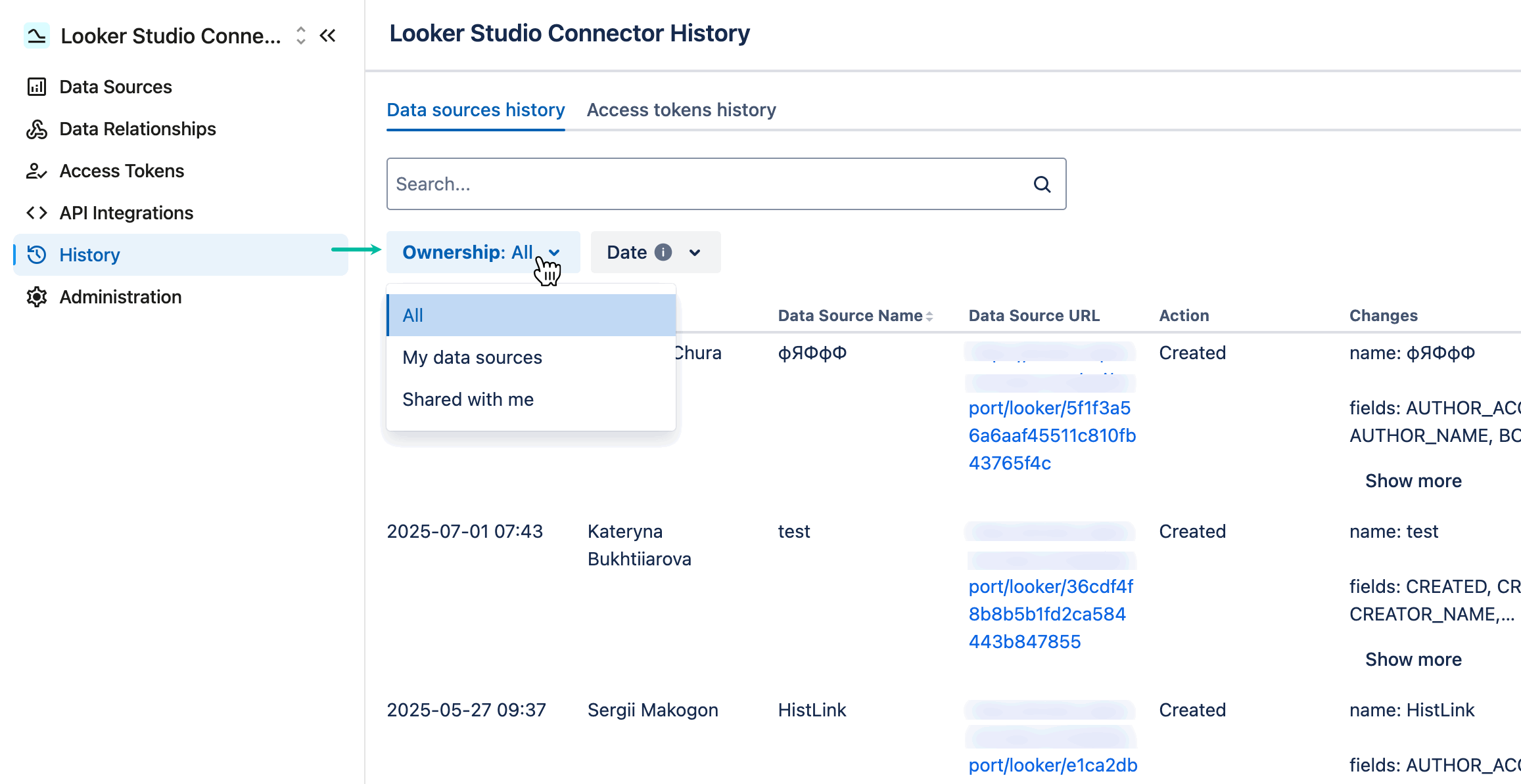 looker_connector_for_jira_by_tempo_history_ds_history_ownership.gif