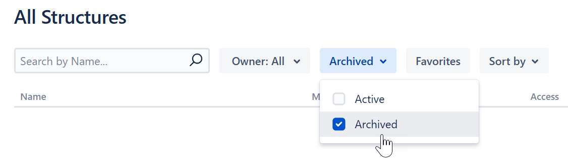 Switching to archived structures in the All Structures list.png