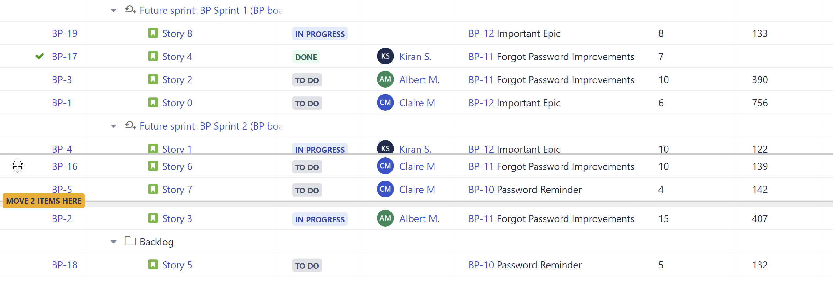 Sprint Management - move issue.png