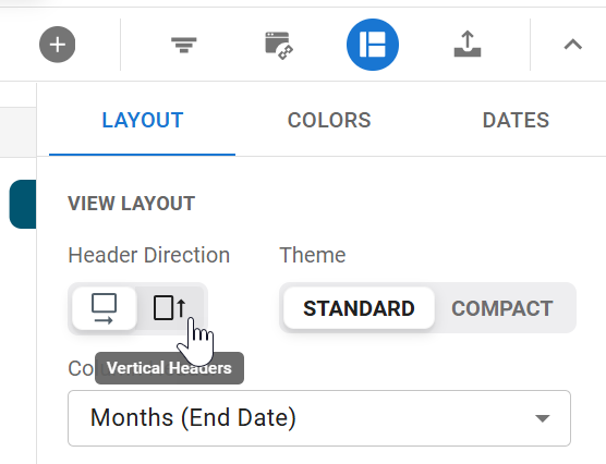 Enable vertical headers