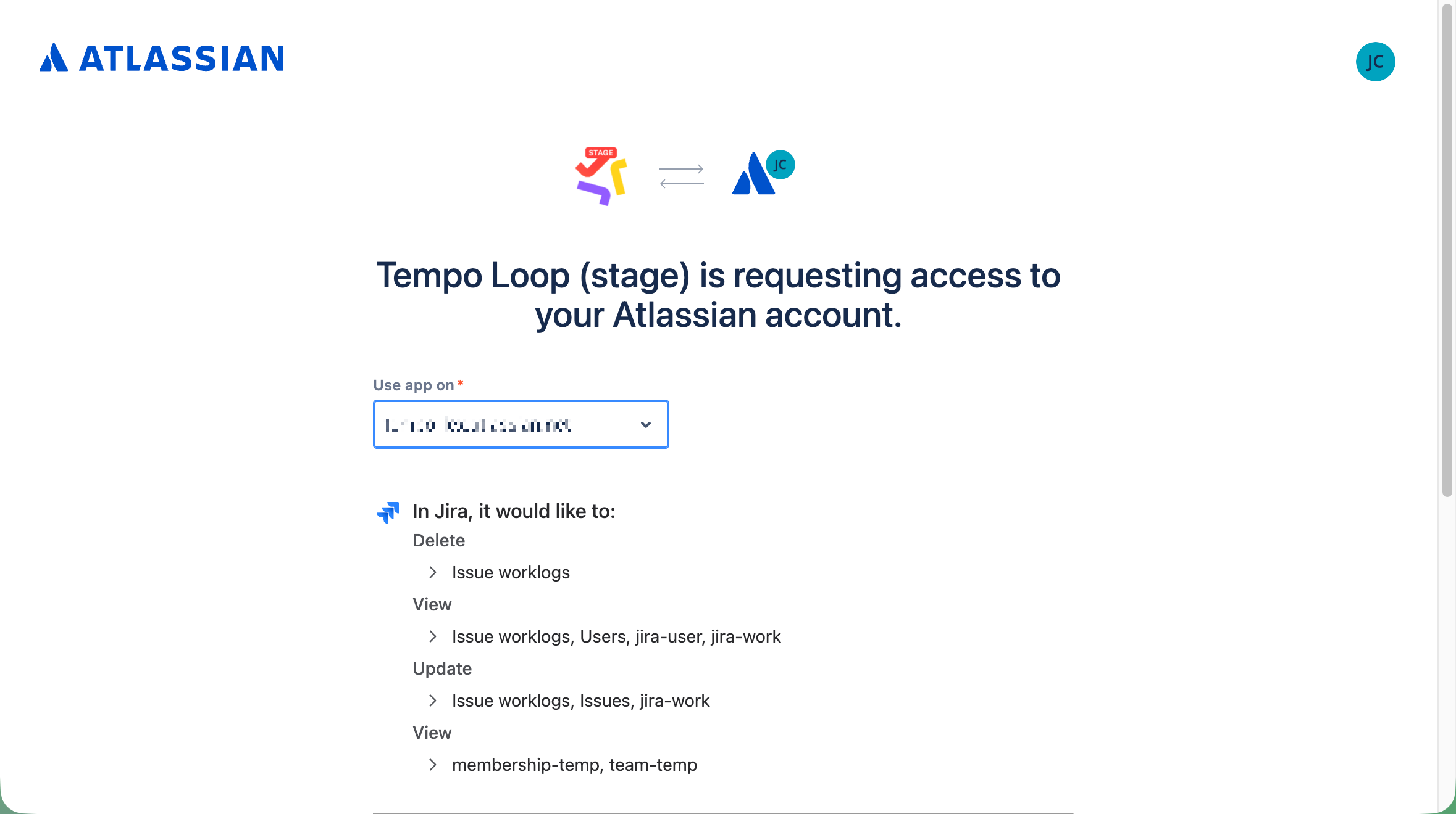 Create loop - selecting a Jira instance.png