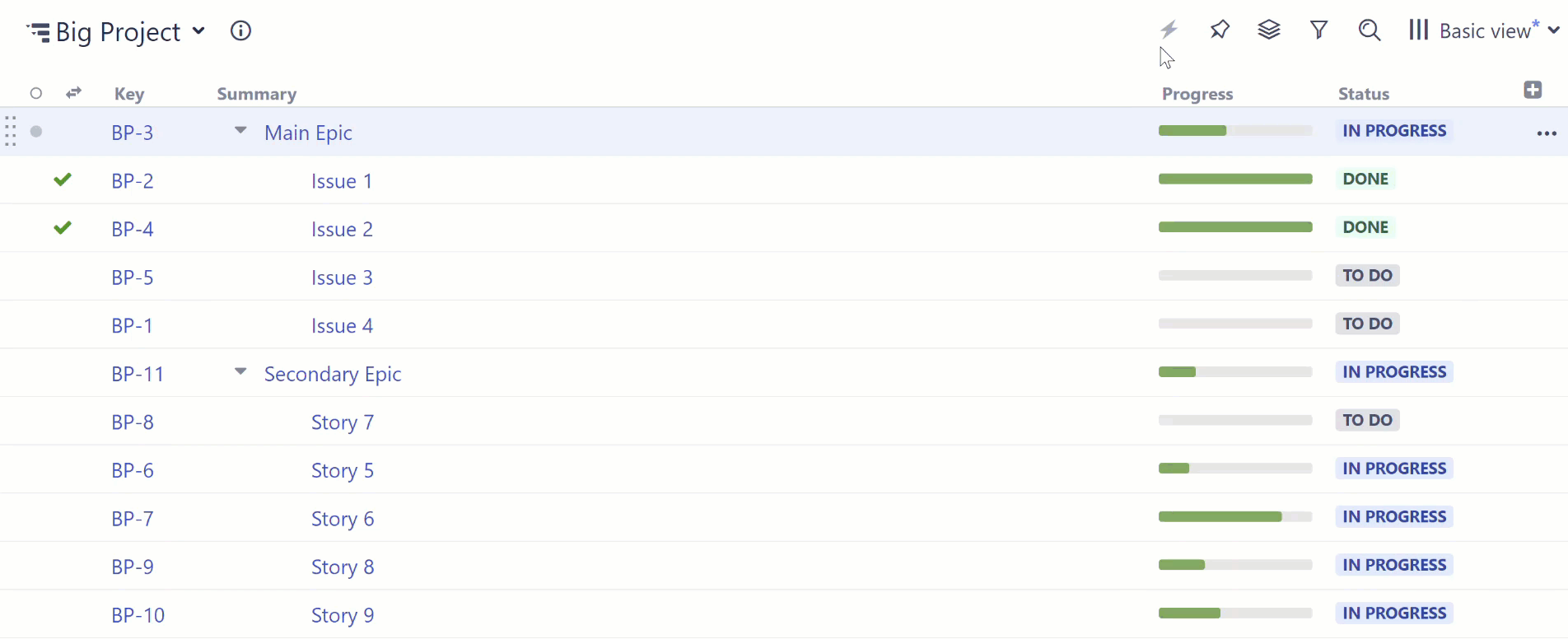 Filter by field - status.gif