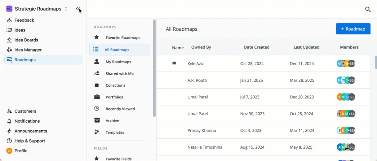 Collapsing and expanding the navigation bar