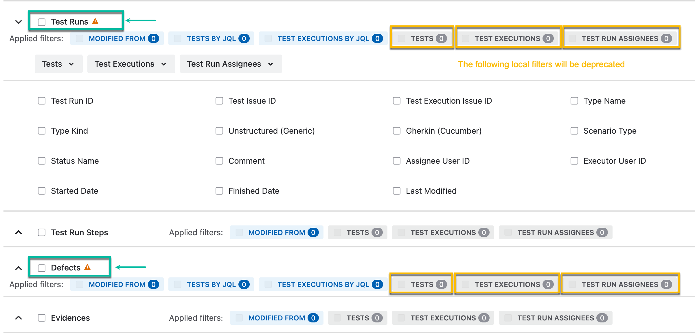 xray_test_runs_and_defects_tables_filters_deprecation.gif