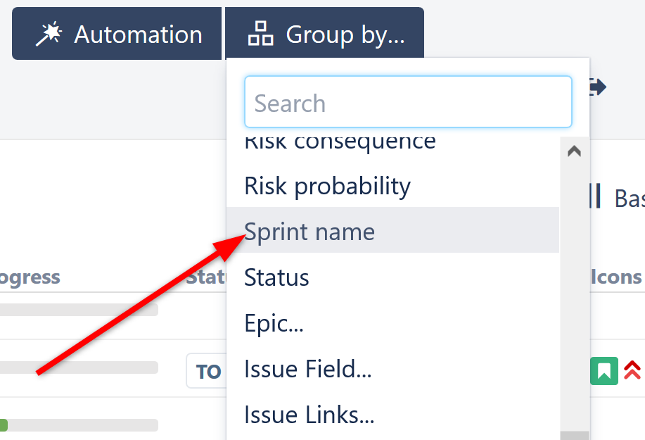Group by Sprint Name.png