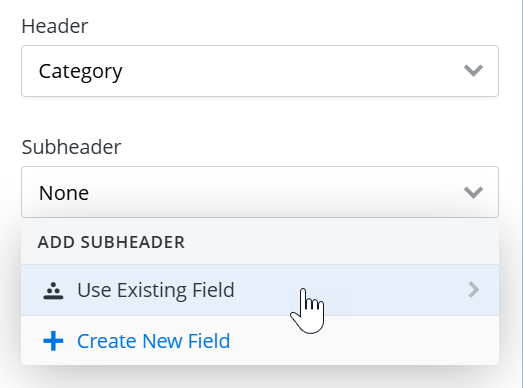 Adding a subheading to a timeline