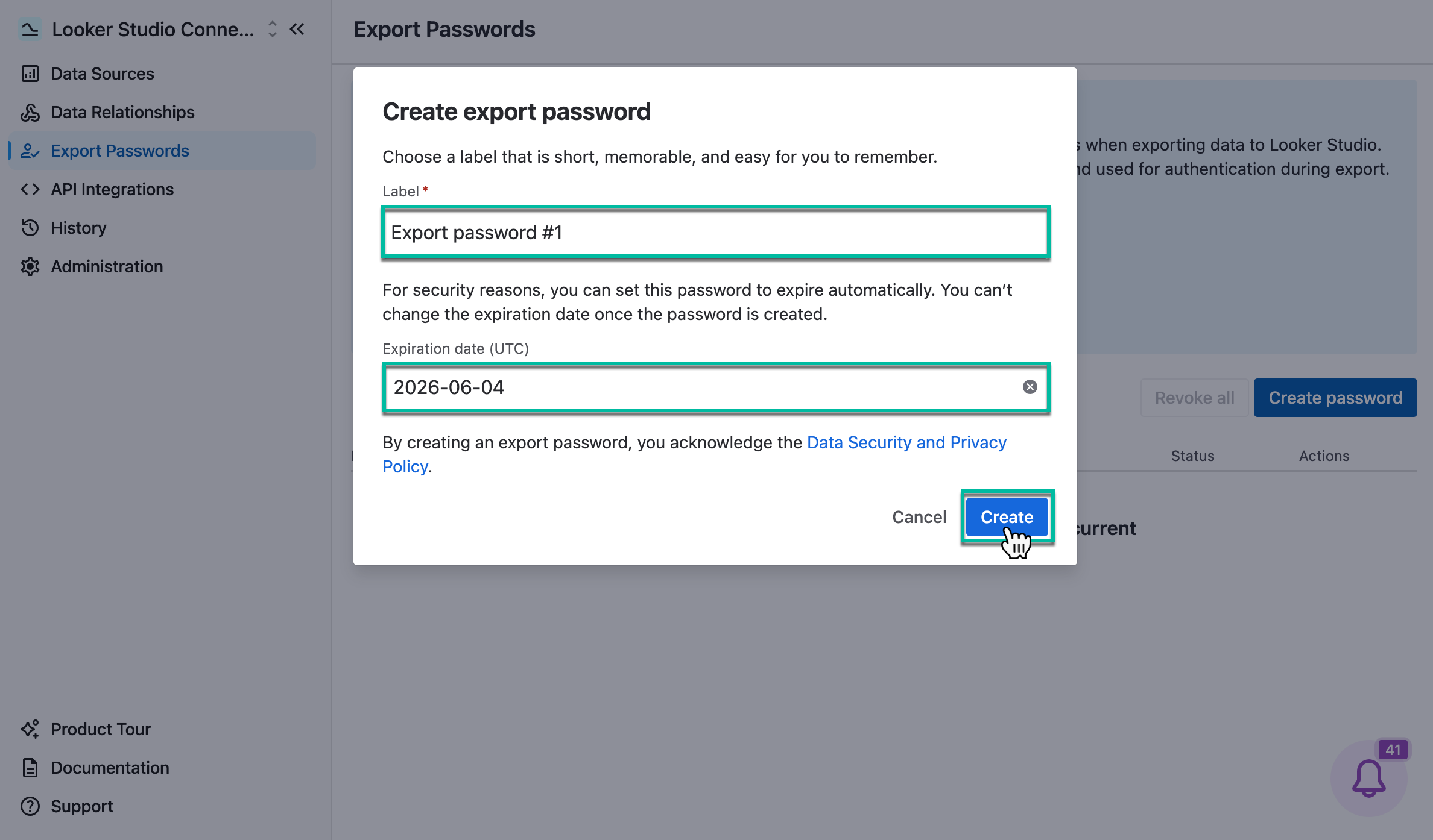 looker_connector_create_export_password_3-4.png