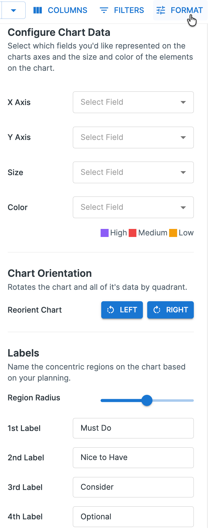 Ideas View Format panel