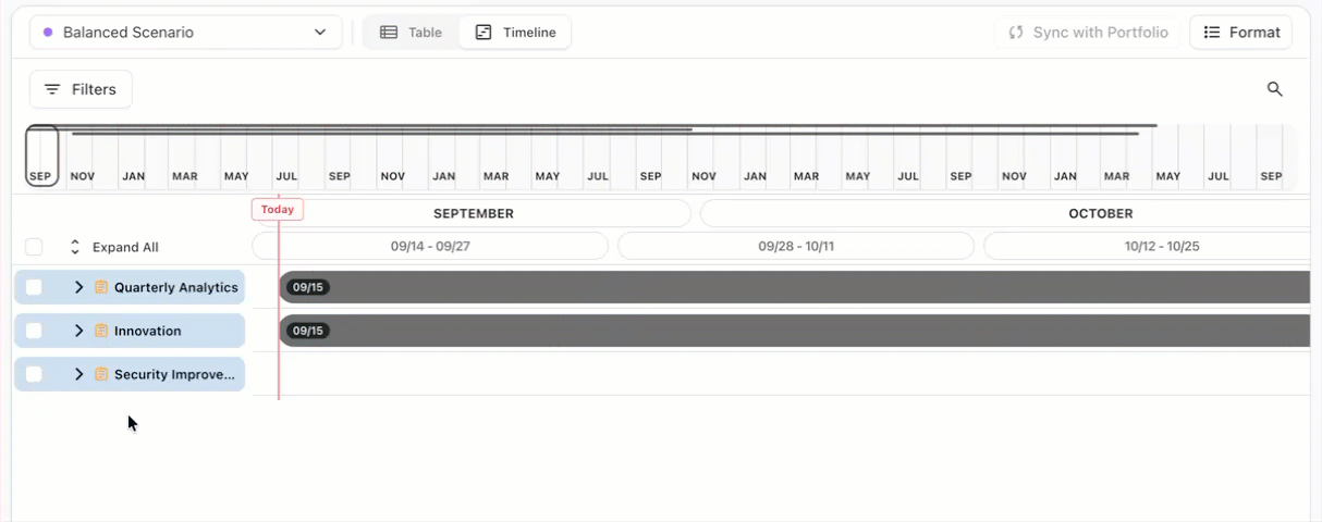 Dragging items in Planner to adjust prioritization.gif