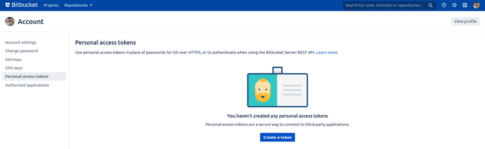 Go to Manage account > Account settings > Personal access tokens.png