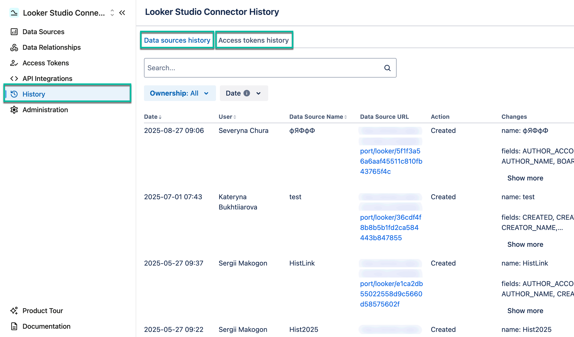 looker_connector_for_jira_by_tempo_history_overview.gif