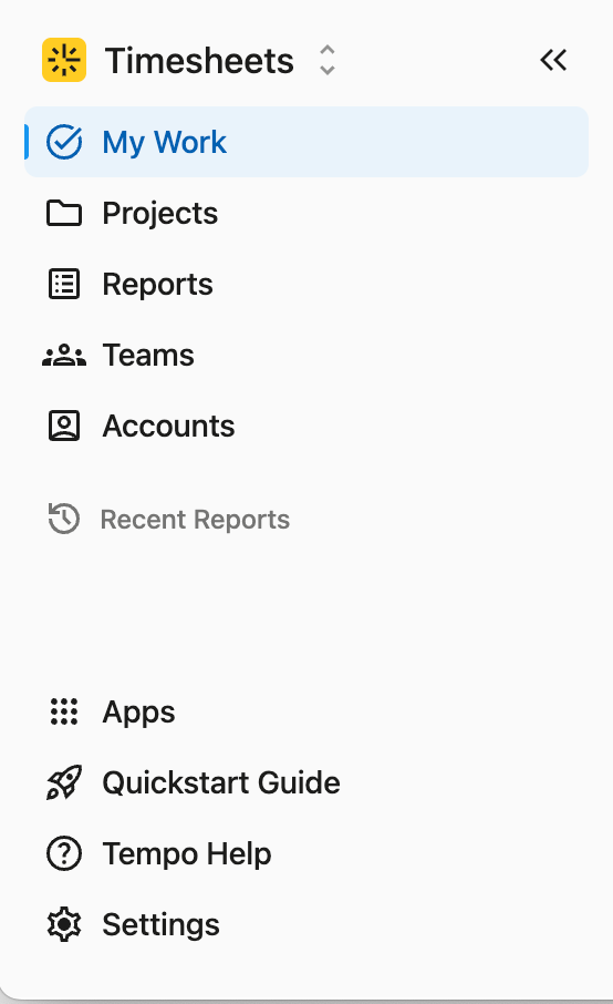 Tempo navigation bar