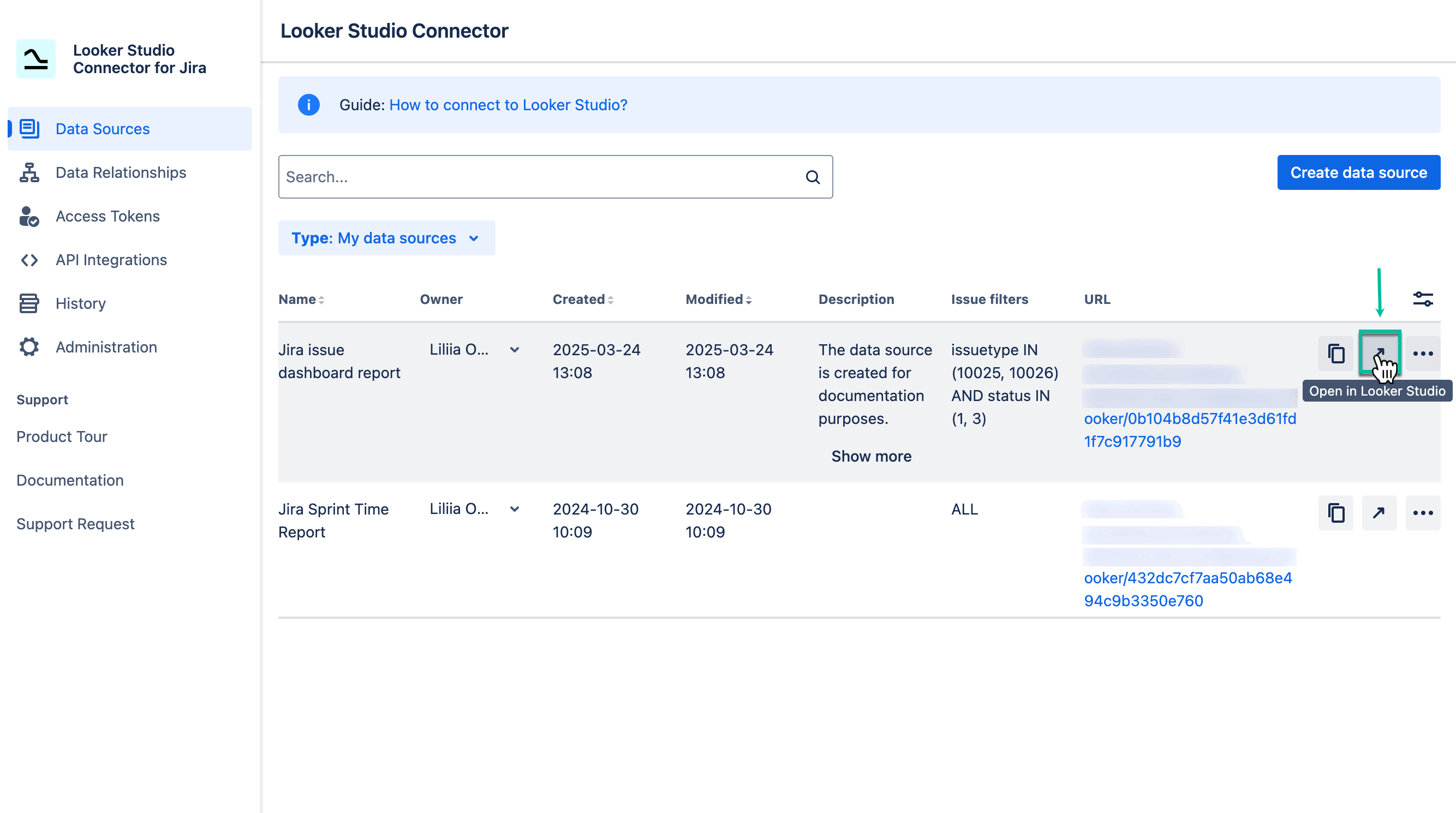 looker_connector_for_jira_by_tempo_export_1.gif
