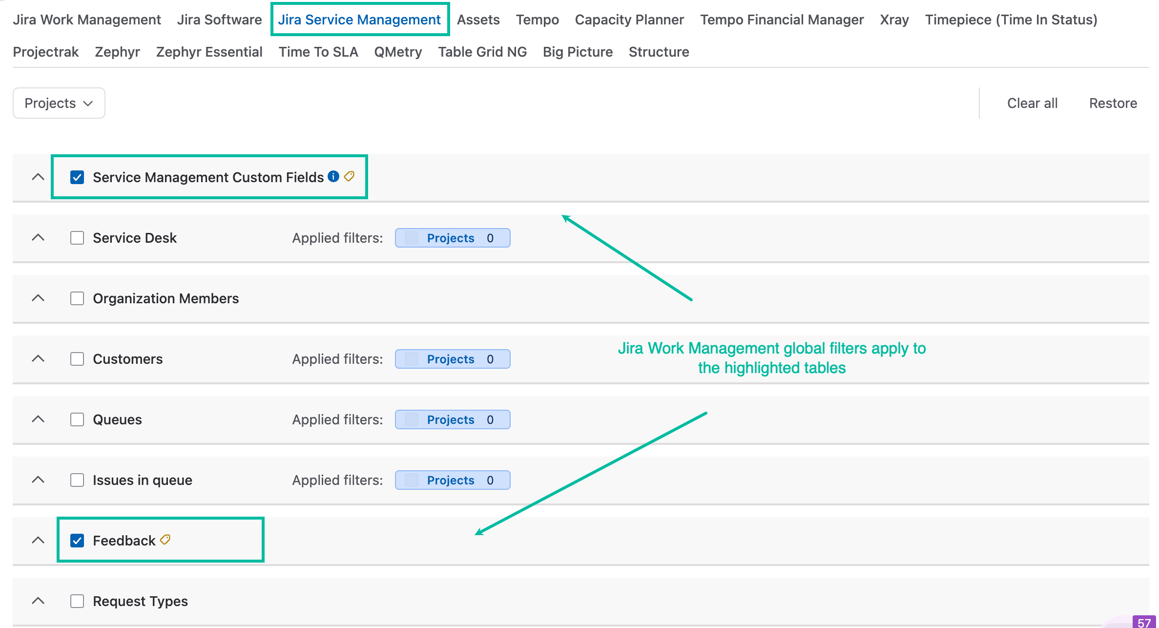 jira_cloud_connectors_jira_service_management_tab_filters.png