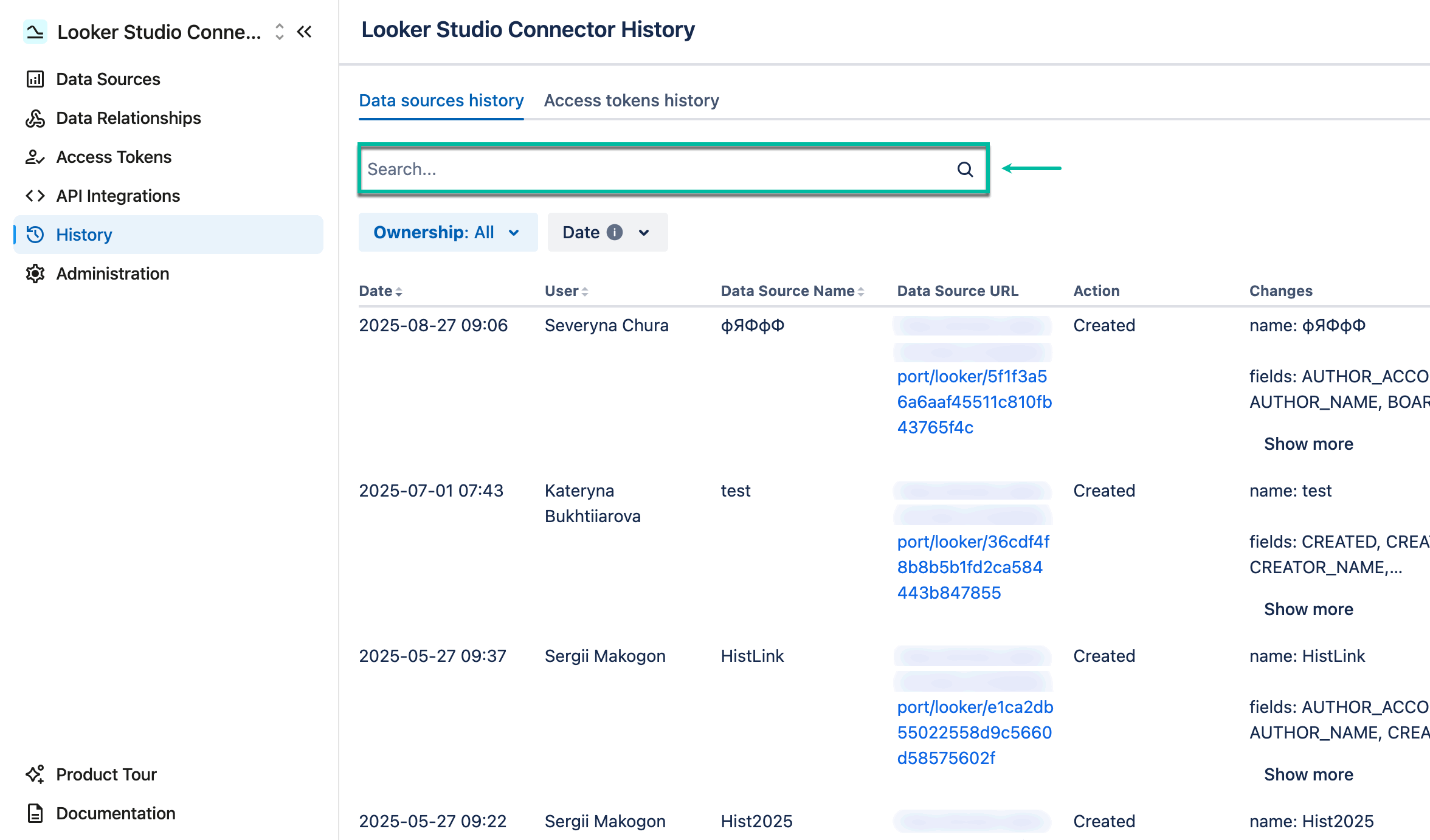 looker_connector_for_jira_by_tempo_history_ds_history_search.gif