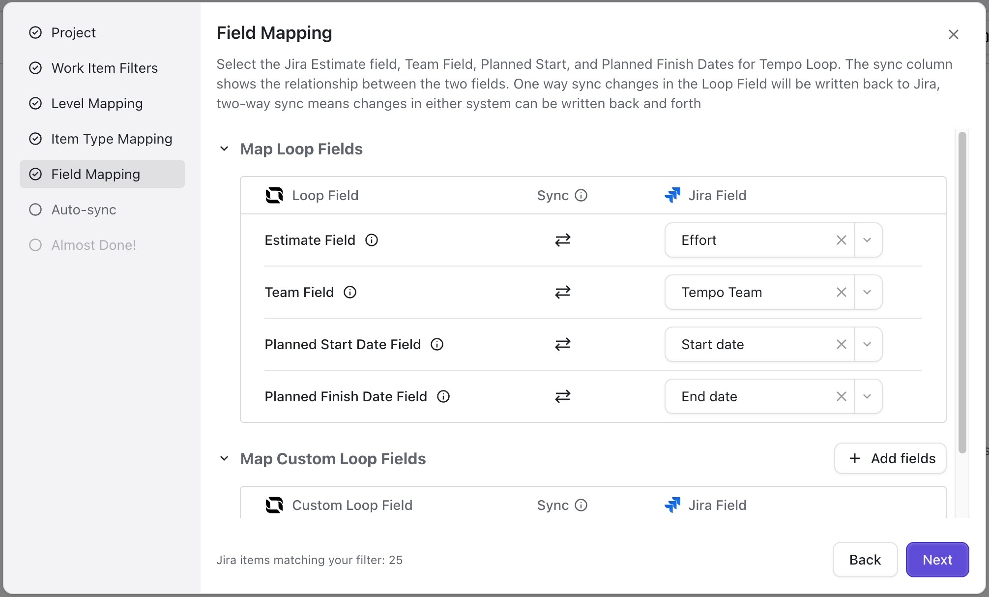 Connect Jira Instace wizard - Mapping fields.jpg