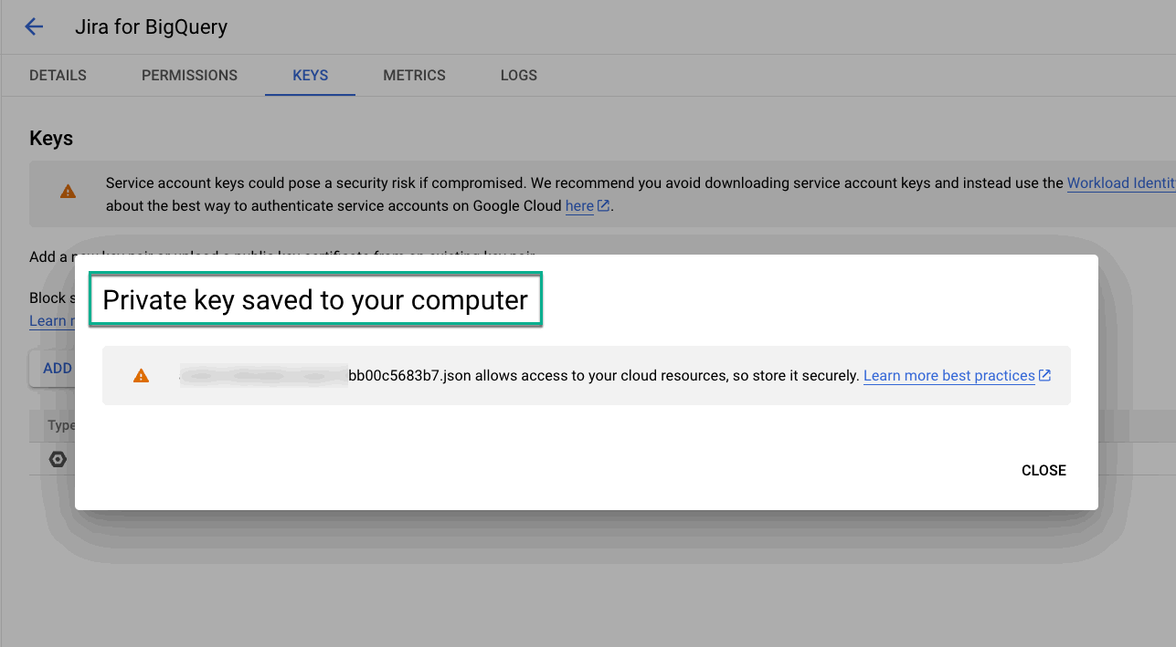 Private key saved to your computer.gif