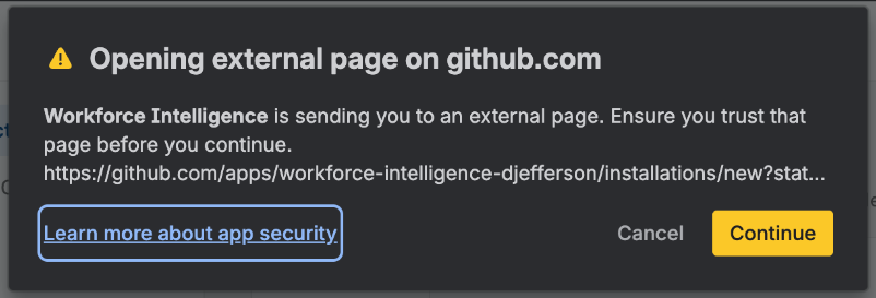 GitHub popup message.png