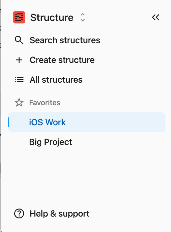 Tempo Navigation Bar in Structure