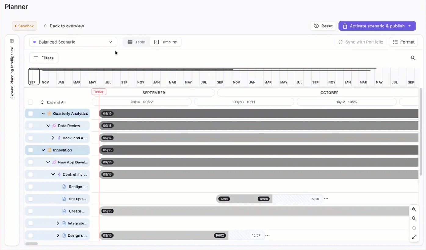 Creating a new Planner scenario from the Scenario menu (1).gif