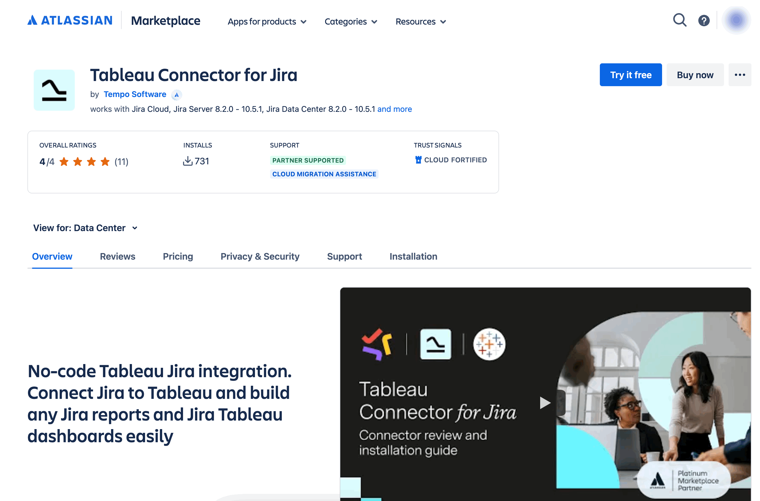 tableau_connector_by_tempo_dc_explore_page.gif