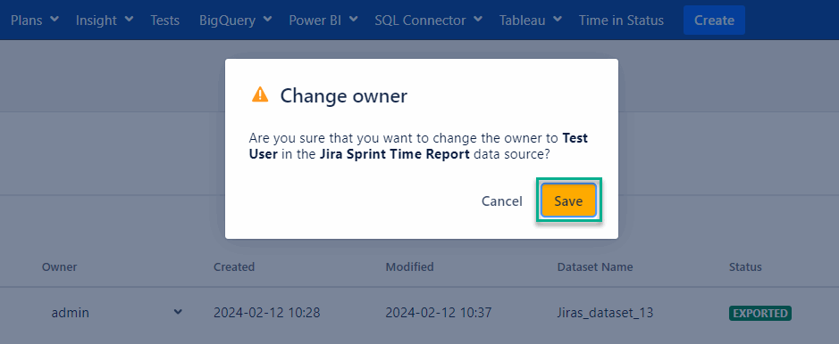 BQ- Change owner - Save.gif