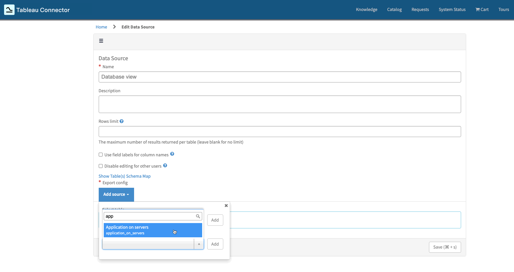 tableau_connector_for_SN_by_tempo_-_ export_database_view_2.gif