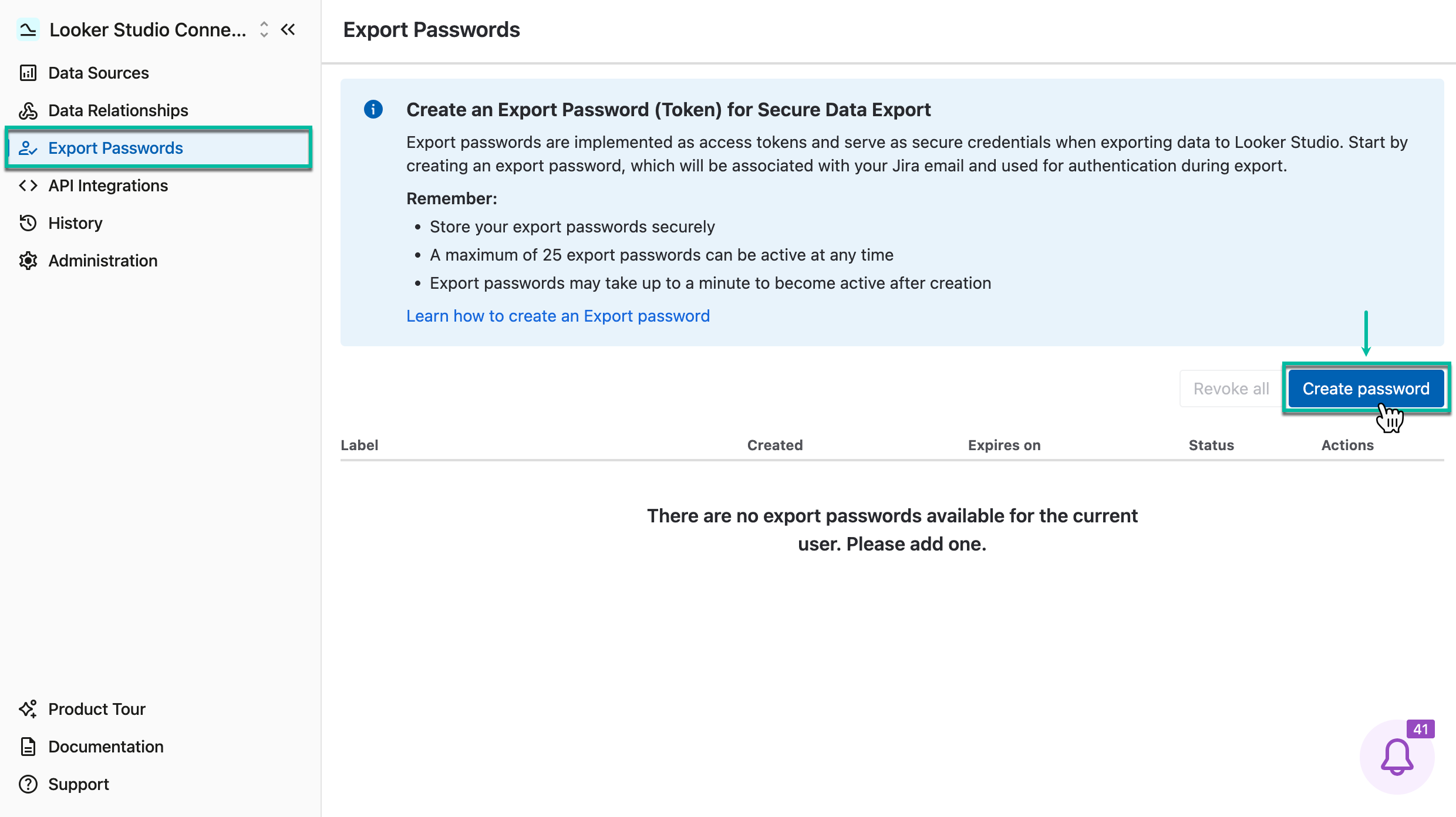 looker_connector_create_export_password_2.png